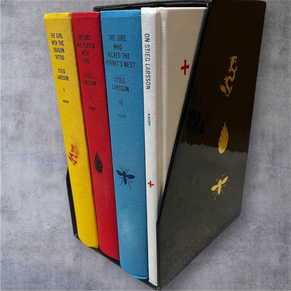Stieg Larsson Millennium Trilogy Box Set Hardcover Girl Dragon Tattoo 4-Book Set